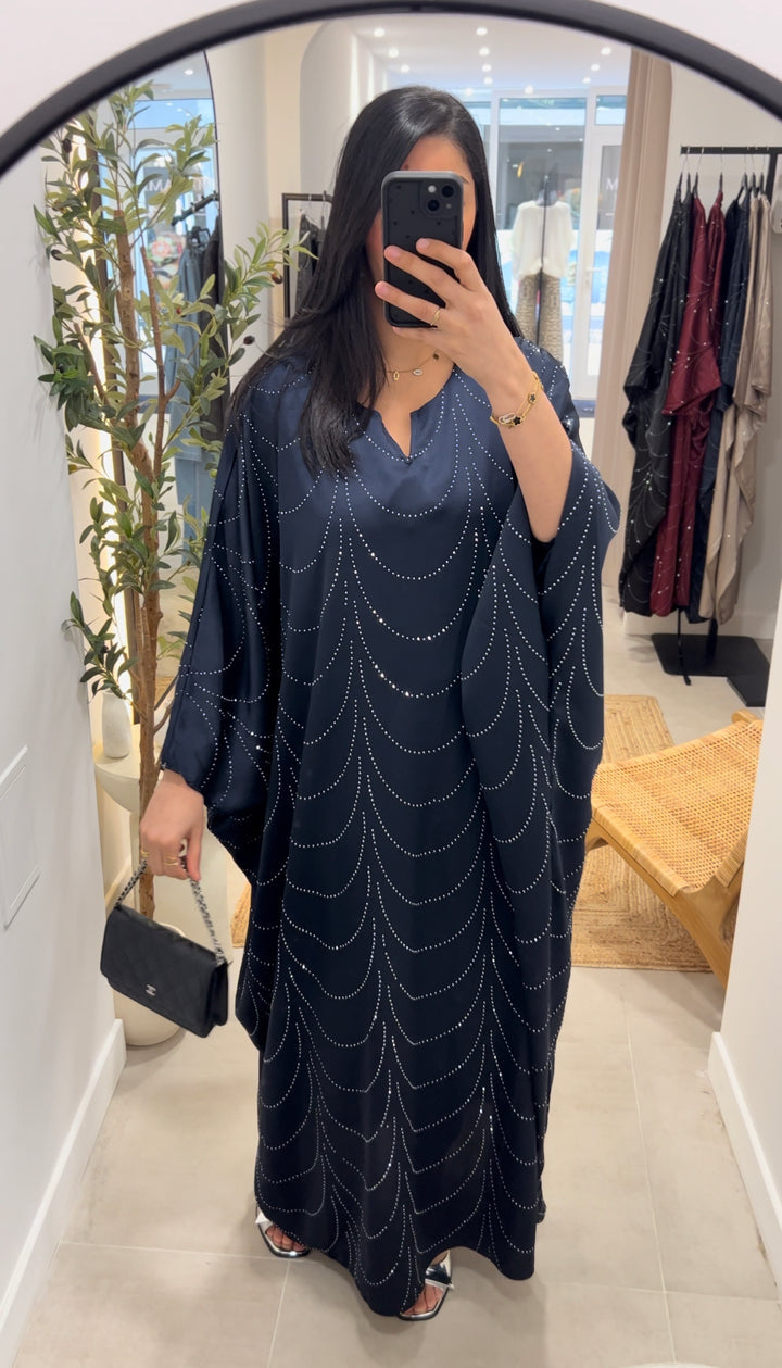 Robe Abaya a strass