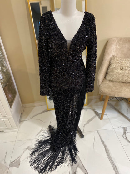 Robe soirée pailletée